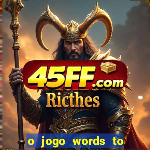o jogo words to win paga mesmo
